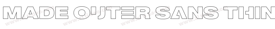 MADE Outer Sans Thin PERSONAL USE字体转换